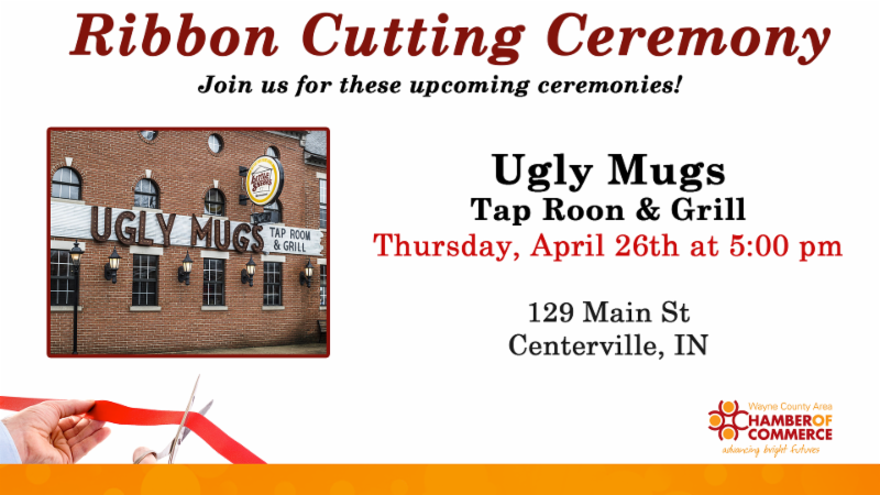 FYI: Ugly Mug Ribbon Cutting this Thursday.