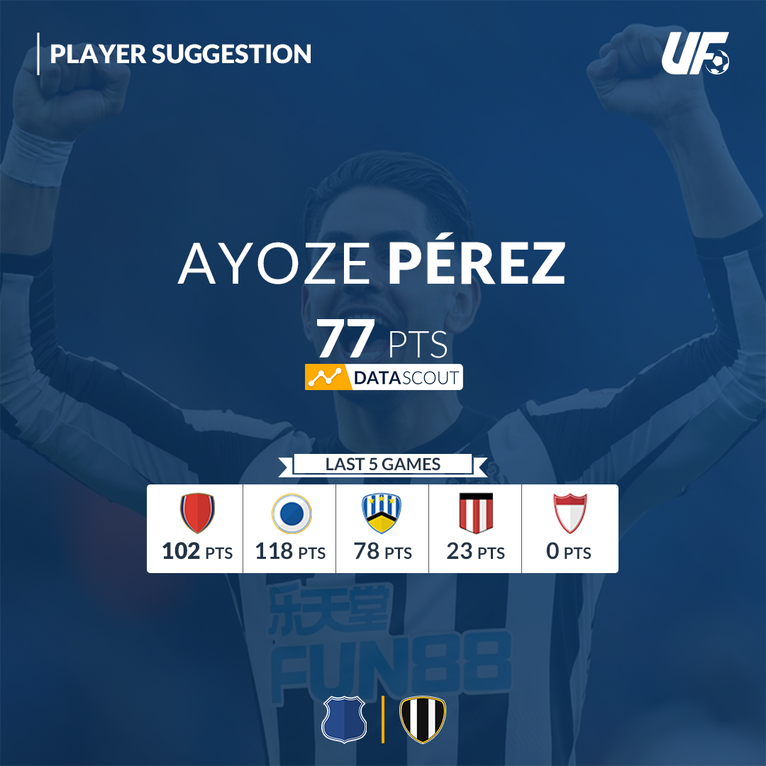 FanClashApp's tweet photo. The biggest game of tonight is definitely #EVENUFC, and for you we have two suggestions, one for each team. Let's start the things off with the away team โฉ๏ธ
The Spanish Striker is currently on ๐ฅ with impressive performances in the last 3 games.. is he going to keep up? https://t.co/emz9RqEwJL