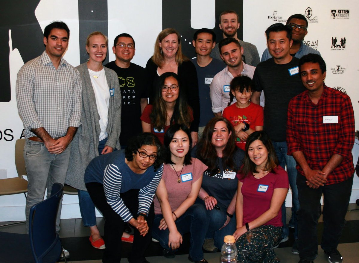 LosAngelesTUG's tweet photo. HUGE thanks to our participants and sponsors for a successful #Tableau hackathon!  

#ShelterAnimalsCount @nativefoodscafe @NKLA @tableau @interworks https://t.co/57xzwYtpsP