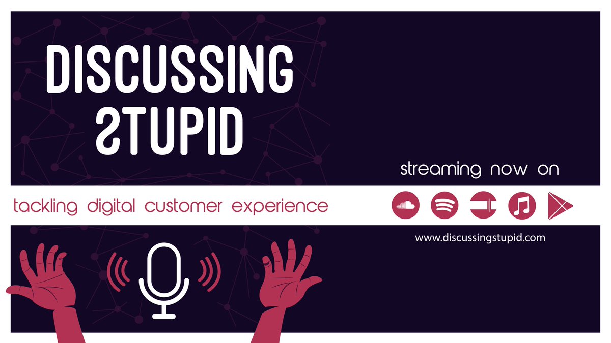 DiscussStupid's tweet photo. #minnewebcon Ready for more web talk? Tune in to #DiscussingStupid every Wed at noon and get your fix of everything stupid in digital customer experience! Listen to our latest episode with @vcmonkey and Ben Tilley from @funnelback about AI and Search at https://t.co/nhEiObgjHQ. https://t.co/VxWbFoEIqw