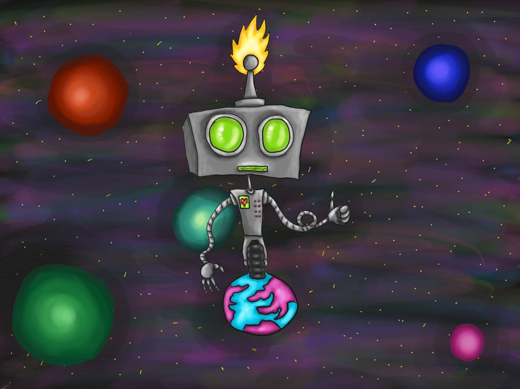 benbartels27's tweet photo. Anywhere but here 
 #art #artists #artwork #ArtOfTheDay #CreativeEnergy #illustration #picoftheday #photooftheday #drawing #Sketching #digitalart #painting #love #beautiful #fun #robot #space #digitalpainting https://t.co/X2IIaSclOe