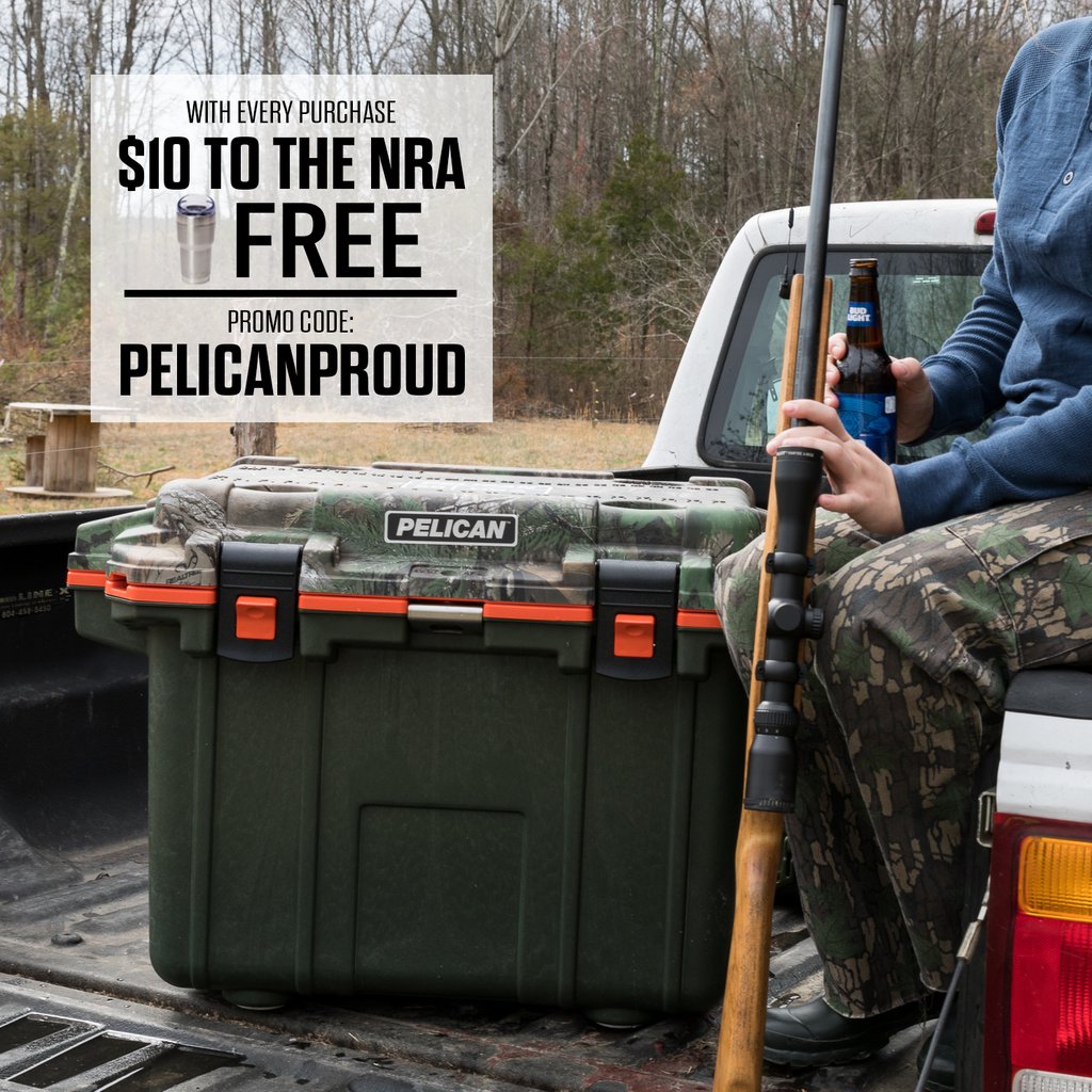 For every cooler purchased this month, we’ll donate $10 to the NRA + and give you a FREE tumbler of your choice. Promo code: PELICANPROUD

🇺🇸 pelicancoolers.com/freetumbler 🇺🇸

🇺🇸 Made in the USA 

Promo good until April 30!

#PelicanProud #MadeinUSA #2ndAmendment #NRA