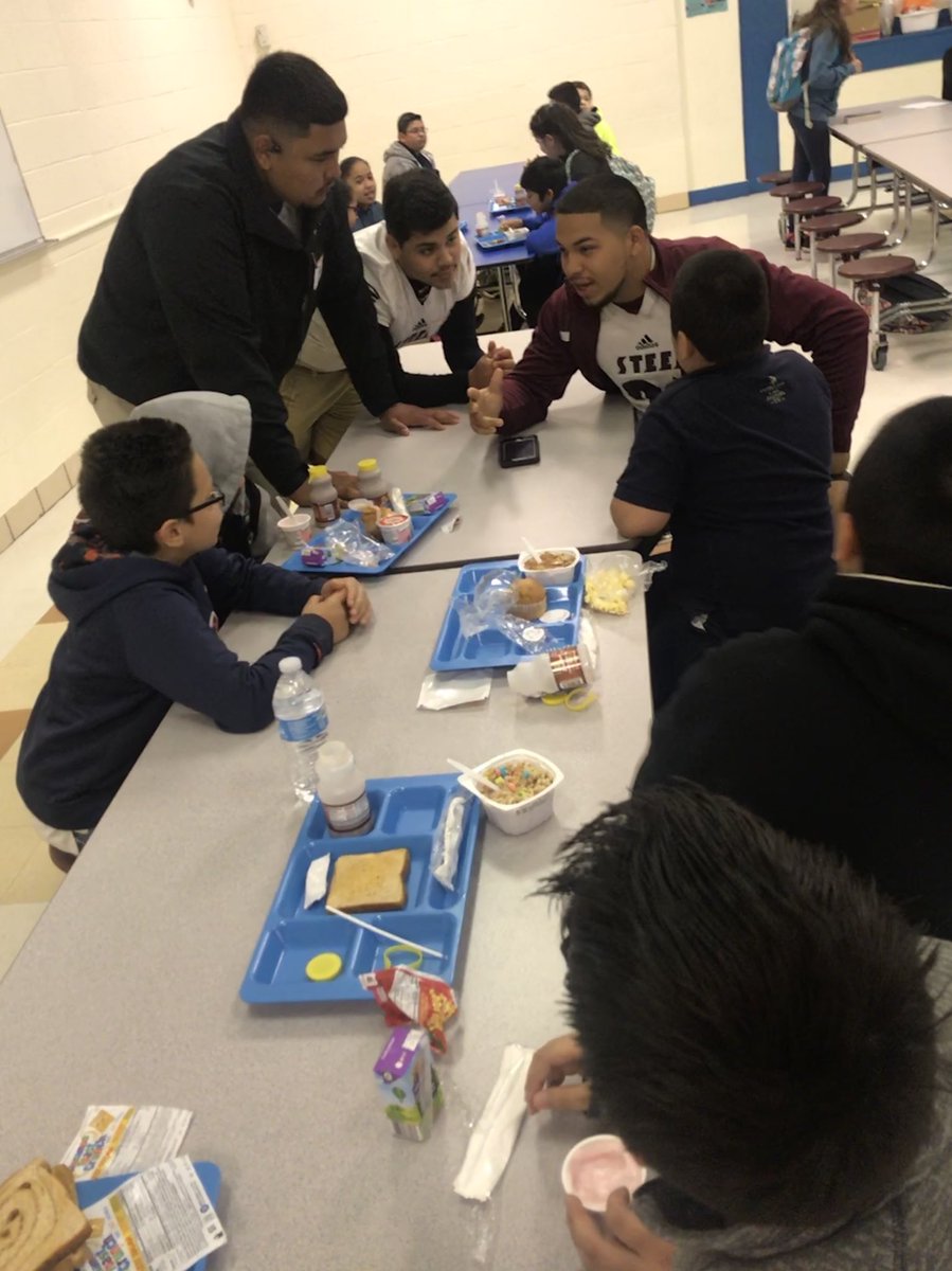 DHJ_CoachG's tweet photo. The goal at North Side is to set up our boys to become better sons, fathers, and husbands. So we give them every opportunity to learn leadership skills through our community programs. This is more than just a reading program! #SteersRead🤘🏽 https://t.co/YrGl5igTeB