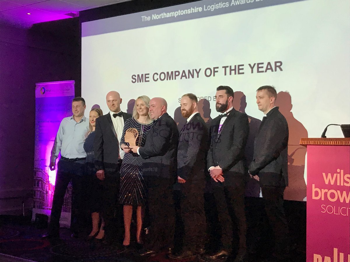 NN1_Personnel's tweet photo. Congratulations to our client @Route_Logistics who won in SME Company of the Year category the second year running at Northamptonshire Forum Logistics Awards. 
We are very proud of your team. Well done guys !!! @logistics_forum  #LogisticsAwards18 https://t.co/AT0hcOVeNo