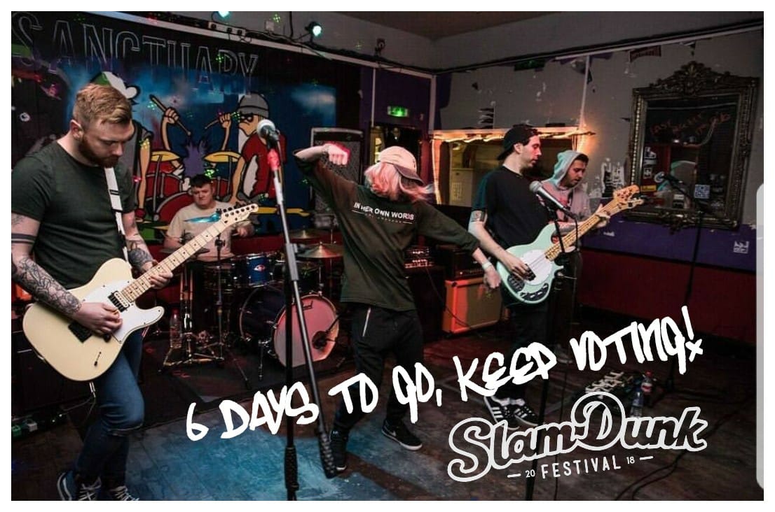 VictoryLaneUK's tweet photo. Just 6 days remain till the @rocksound competition vote closes and we will then know, who will be playing @slamdunkmusic festival this year! So please keep the votes coming! Thankyou so much for all your support! 

❤️

https://t.co/0x7e5p6TMQ https://t.co/QP3Nusw1hO