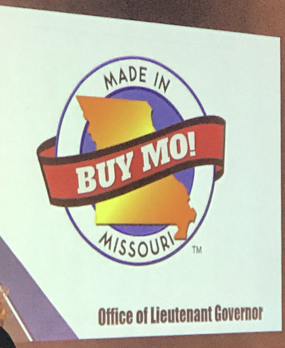 Excellent presentation by our Lieutenant Governor <a href="/mikeparson/">Mike Parson</a> about #BUYMO - lots of great products made right here in #Missouri