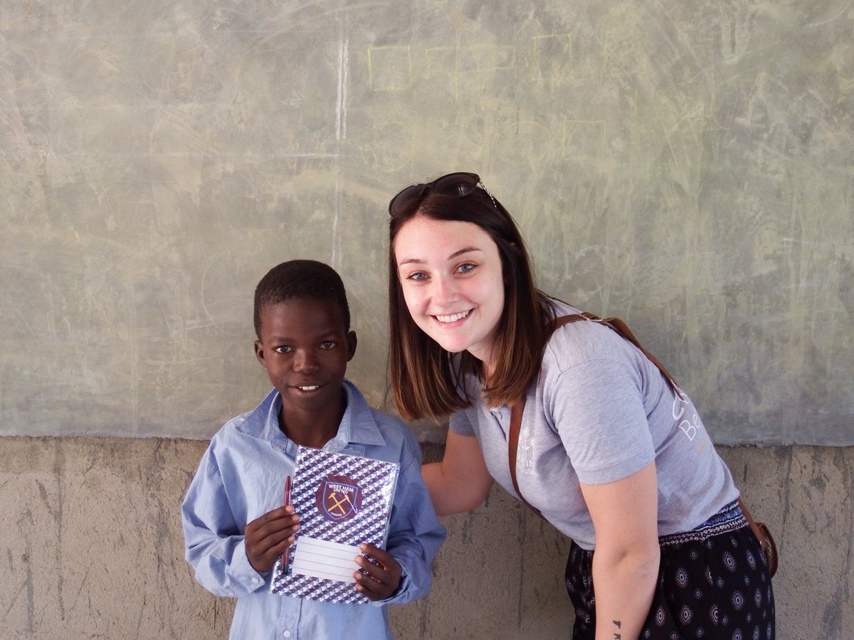 jordanarranfry's tweet photo. A big thank you to @WestHamUtd for the kind gifts they donated to the children supported by @CBFUK in Zimbabwe! Here are some pictures of them with their gifts and I've also kitted some of them out in West Ham tops! https://t.co/8N7mVhZy7a