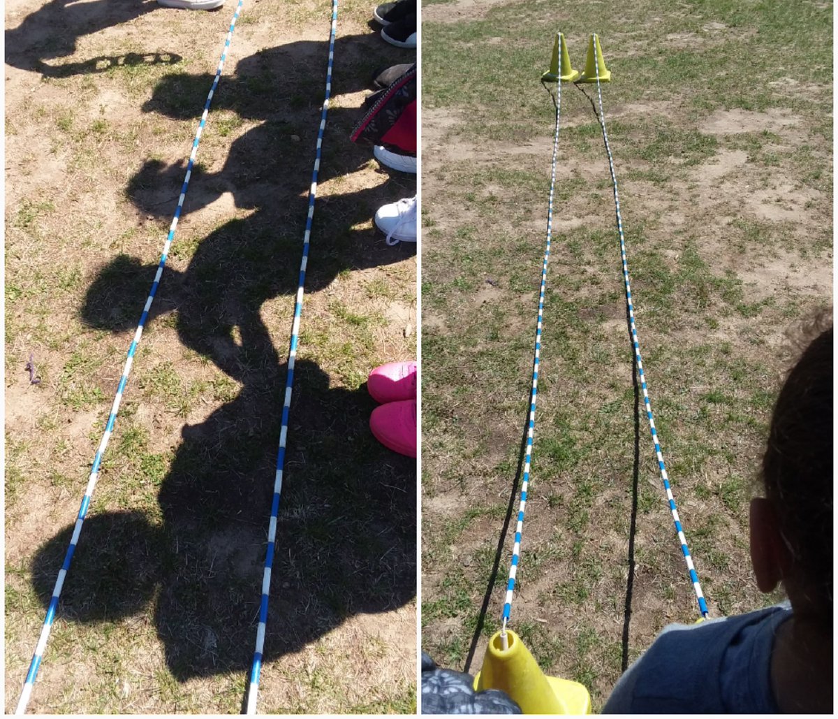 Awesome teamwork from students in Ms. Berko's Kindergarten class during recess at Hillcrest as they built a mini obstacle course. Very creative!