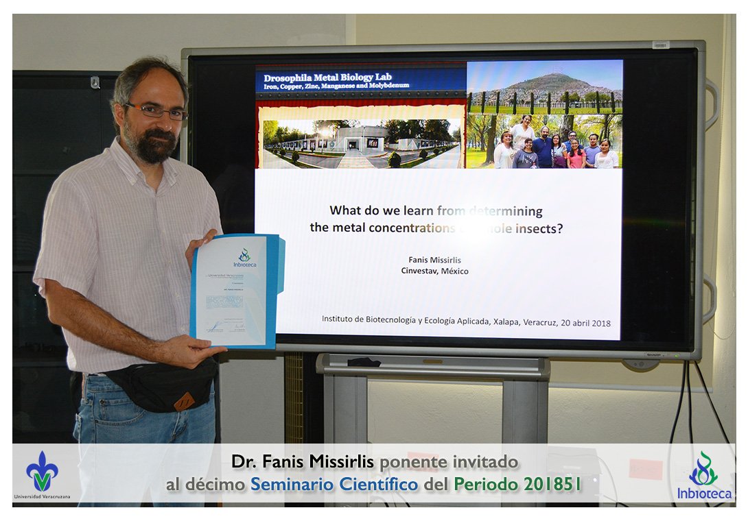 inbioteca's tweet photo. Décimo seminario científico #MCEB #DCEB @inbioteca del periodo 201851. Invitado: Dr. Fanis Missirlis
https://t.co/k96Cf7JNqE https://t.co/TiySOovEmx