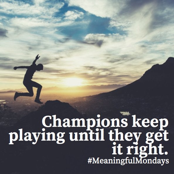 We know all about being champions here at UA! Champions persevere through challenging times until they succeed. What will you do to power through the rest of the semester? #MeaningfulMondays