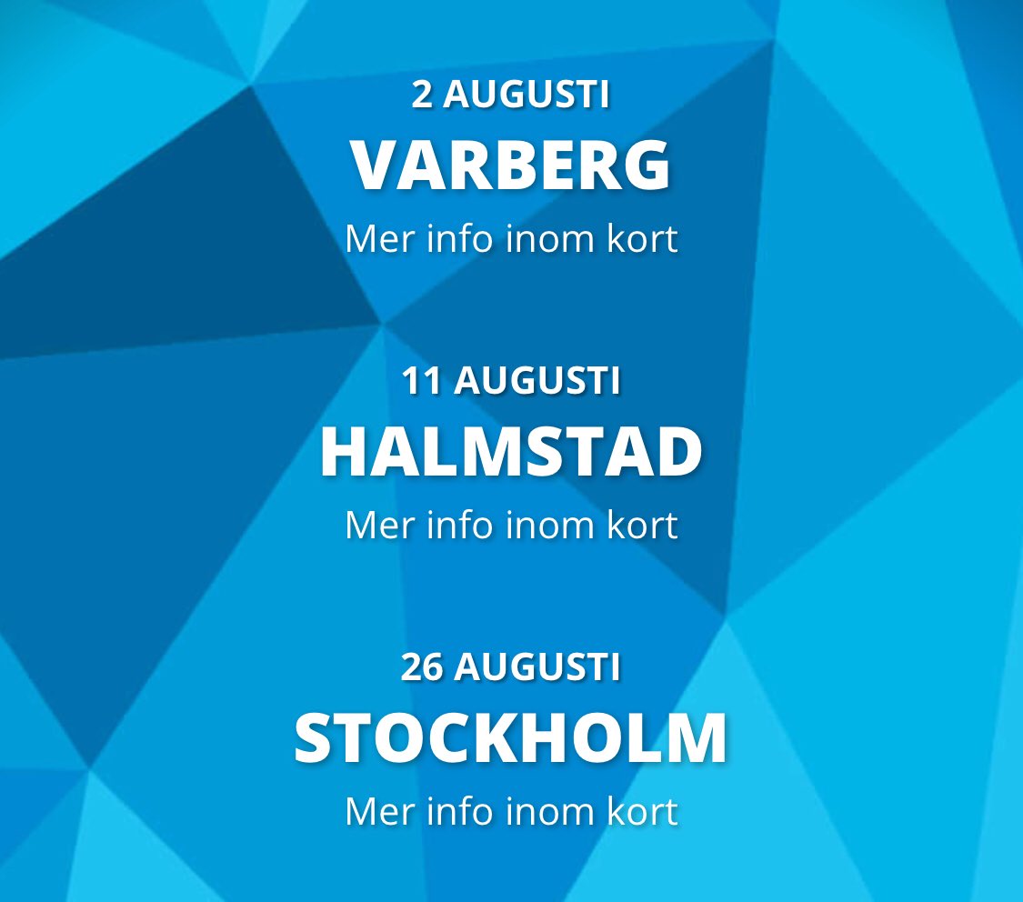 Nu är de tre första städerna klara inför årets festivalturné! 😀 rixfmfestival.se