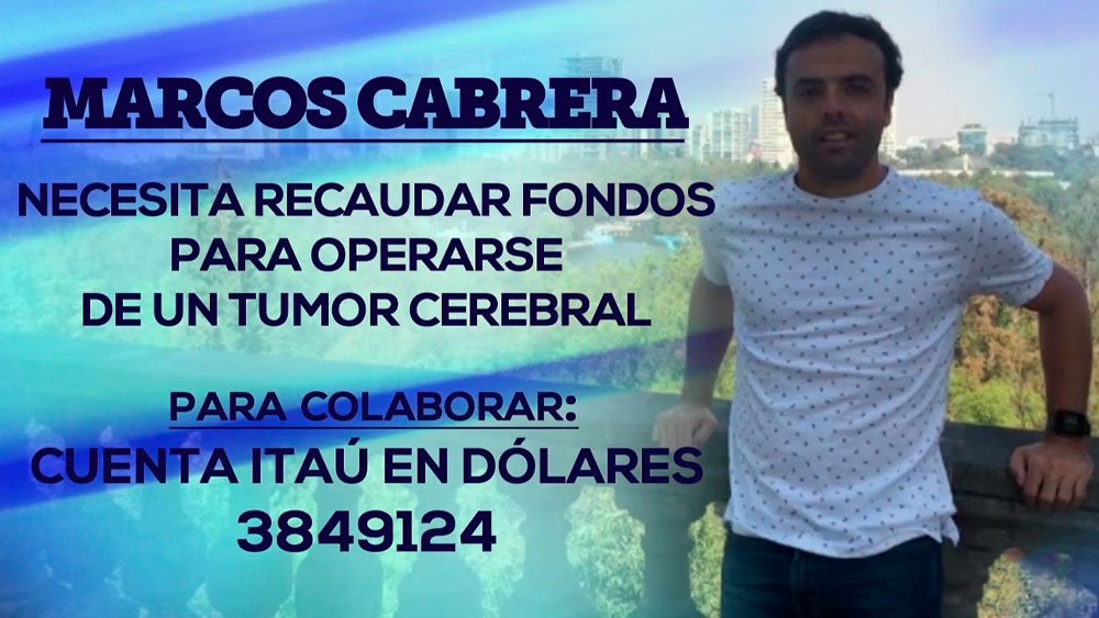 TelemundoUY's tweet photo. Llamado a la solidaridad: Marcos Cabrera necesita operarse de un tumor cerebral en Estados Unidos
https://t.co/fXLtcAROl2 https://t.co/yaZzNTz5wL