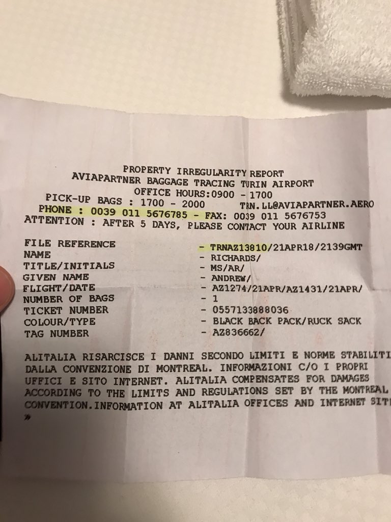 aviapartner baggage tracing