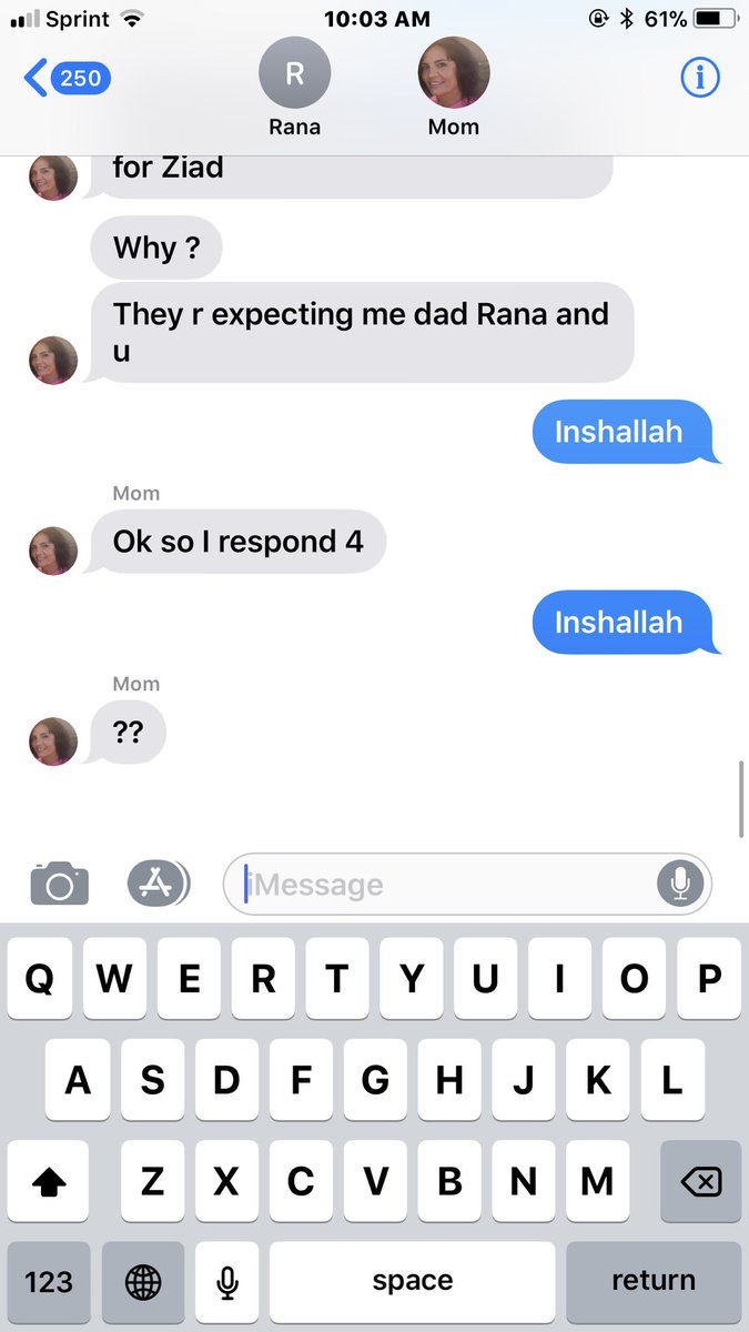 onceuponadine's tweet image. If your mom used to always use Inshallah as a No when you’d ask her for things, try saying it to her. 😂 #arabproblems #arab #sorrymom