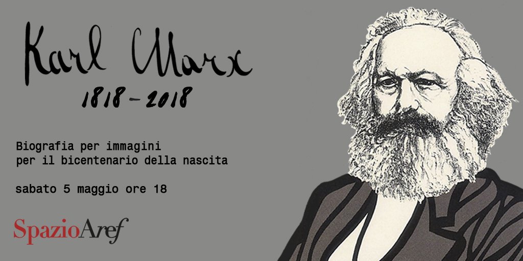 ArefBrescia's tweet photo. Prendete l'agenda e segnate! 🗓️✏️
sabato 5 maggio a #SpazioAref un racconto biografico per immagini per il bicentenario della nascita di #karlmarx a cura di Roberto Ferrari https://t.co/70iAvXUCAw