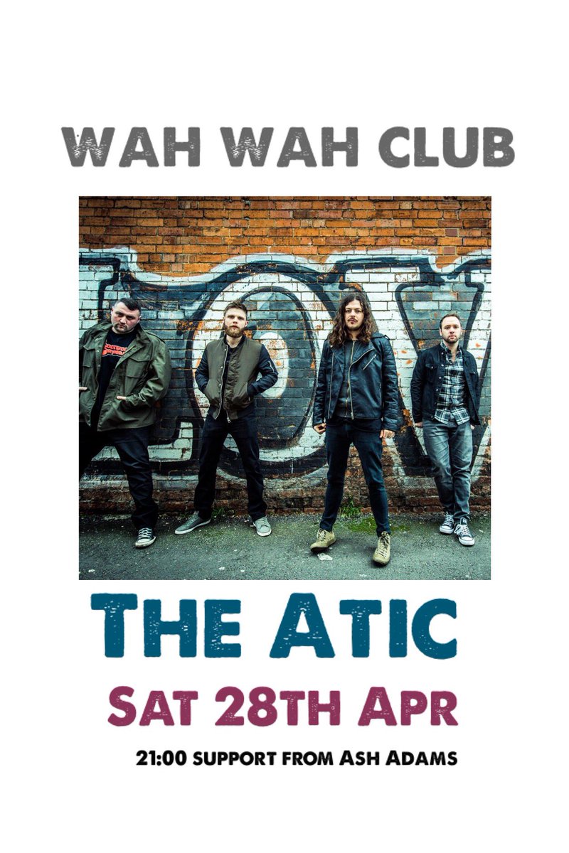 Join us this Saturday <a href="/rocktheatic/">rocktheatic</a> Bicester with a great night alongside <a href="/AshAdamsMusic/">ash adams</a>