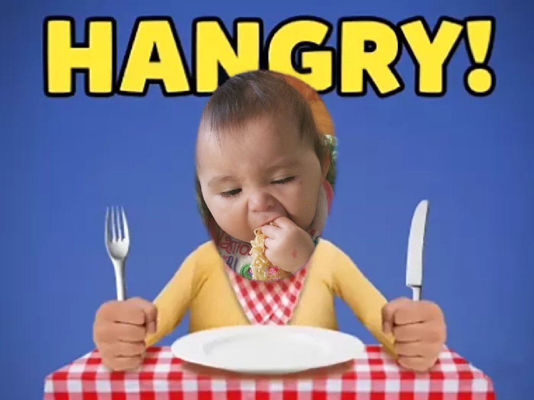 MKubalack's tweet photo. Shes my hangry bebe https://t.co/FjPHZgL1kC