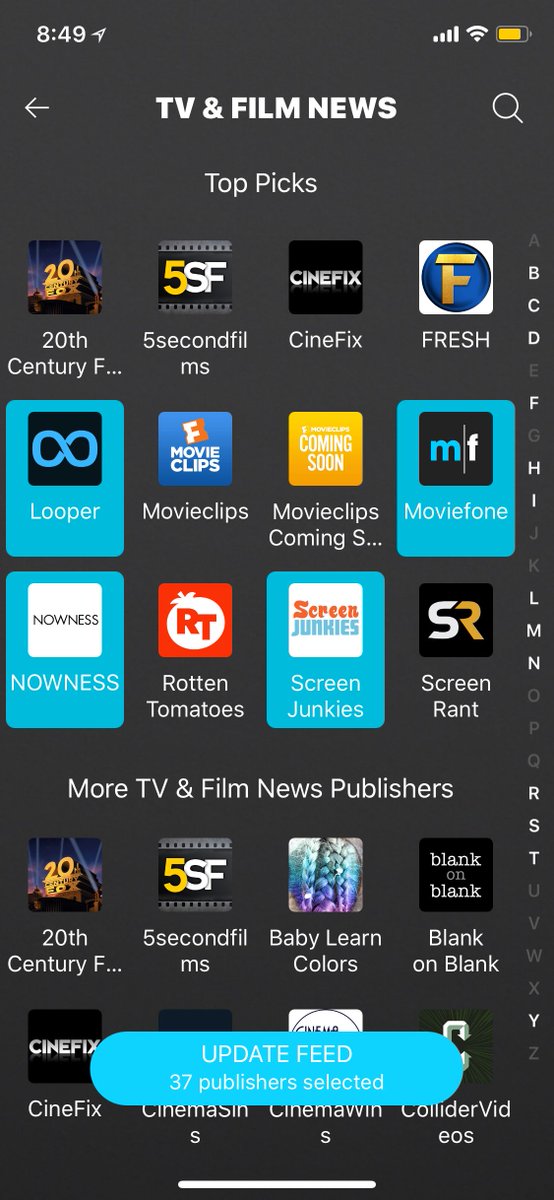 FeedeosAPP's tweet photo. Create a video feed in seconds to stay up to date with the latest movie and TV show news. Always up to date. Always on. #BetterMobileVideo #Videoapp #iOSApp #iPhoneApp #VideoStreaming https://t.co/0nrm3F1MYd