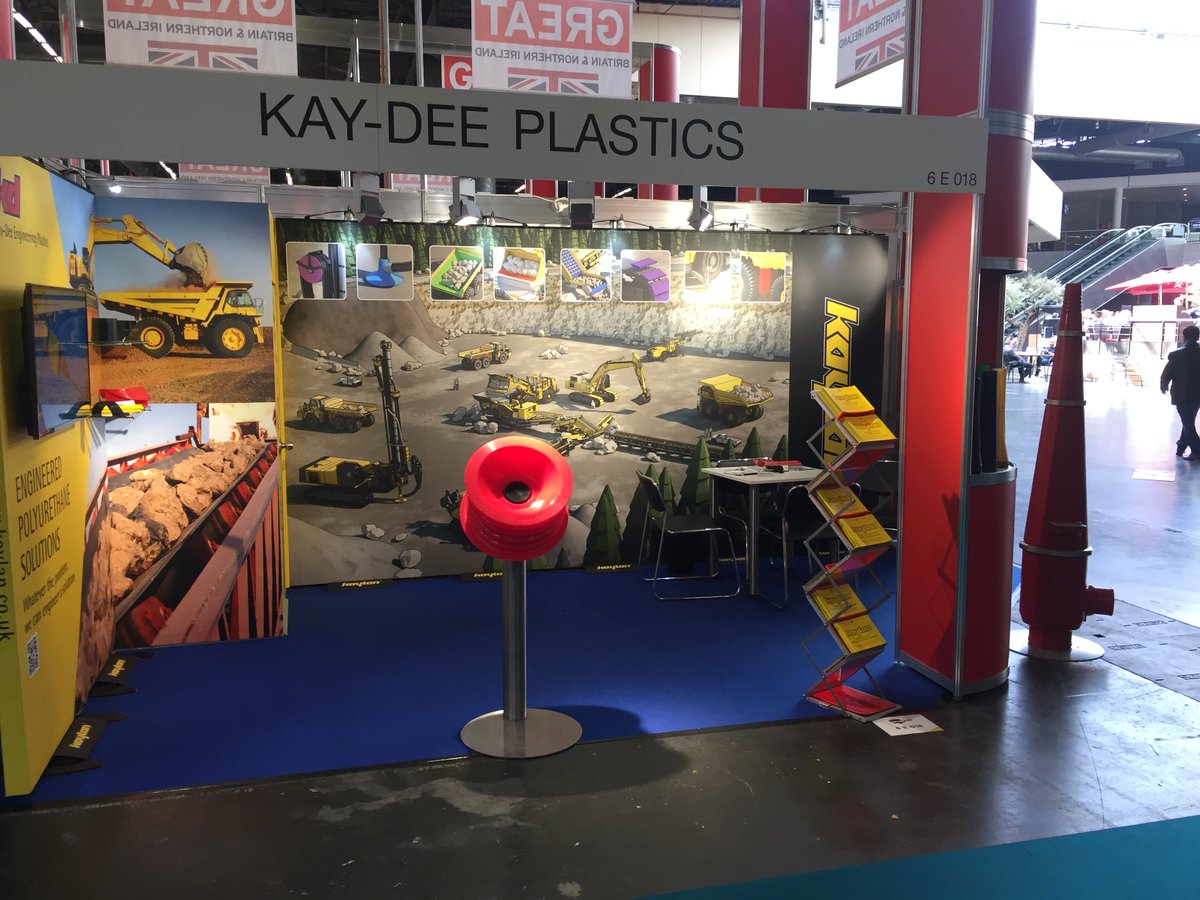 KaylanPlastics's tweet photo. We're open for business at this years #IntermatParis ! Come find us in Hall 6, stand E018 - Jon, Stephen &amp; Dan will be on hand all week to discuss any and all requirements you may have! #KAYLANIntermat2018 #polyurethane #Engineering #plastics https://t.co/xyjyoAYpZP
