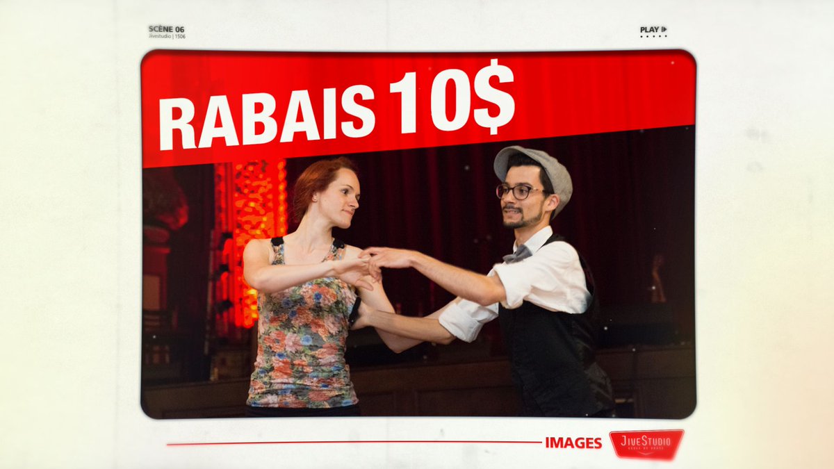 JiveStudio's tweet image. [RABAIS de 10$]
C'est votre DERNIÈRE CHANCE de profiter du Rabais de 10$ sur les cours réguliers de notre session de Printemps ! 
Vous avez jusqu'à Vendredi Soir pour payer le plus bas tarif possible sur nos cours ! 
buff.ly/2IeiEPU