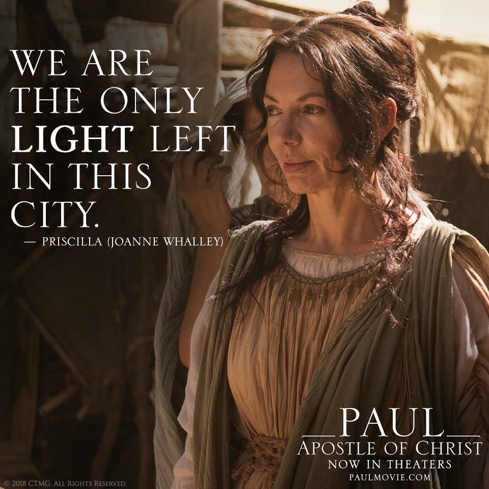 BaltCatholic's tweet photo. You are the light! How are you shining the light of Christ today? #paulmovie #otbfilms #ShineOn https://t.co/cHAqLeQrXv