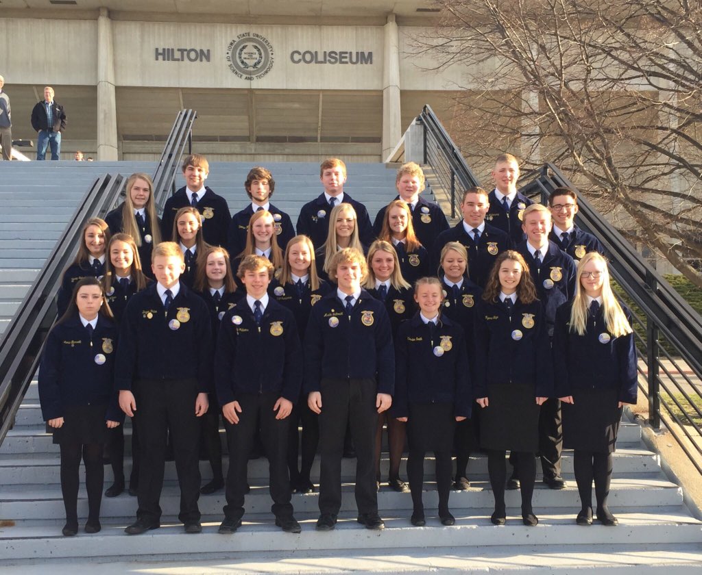 Day 1 at the Iowa FFA Leadership Conference! Lots of kids competing in contests today!  #iaffa18