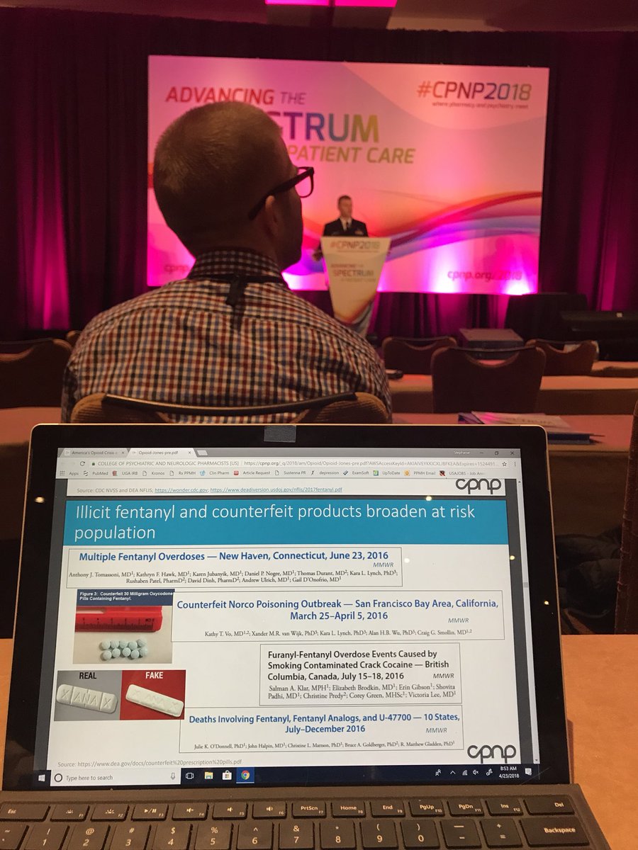 StephVAP's tweet photo. Thinking about possible impact of opioid misuse in southwest Georgia...Very interesting information from Dr. Christopher Jones about the national opioid crisis at #cpnp2018 https://t.co/KmKfcDZbVR