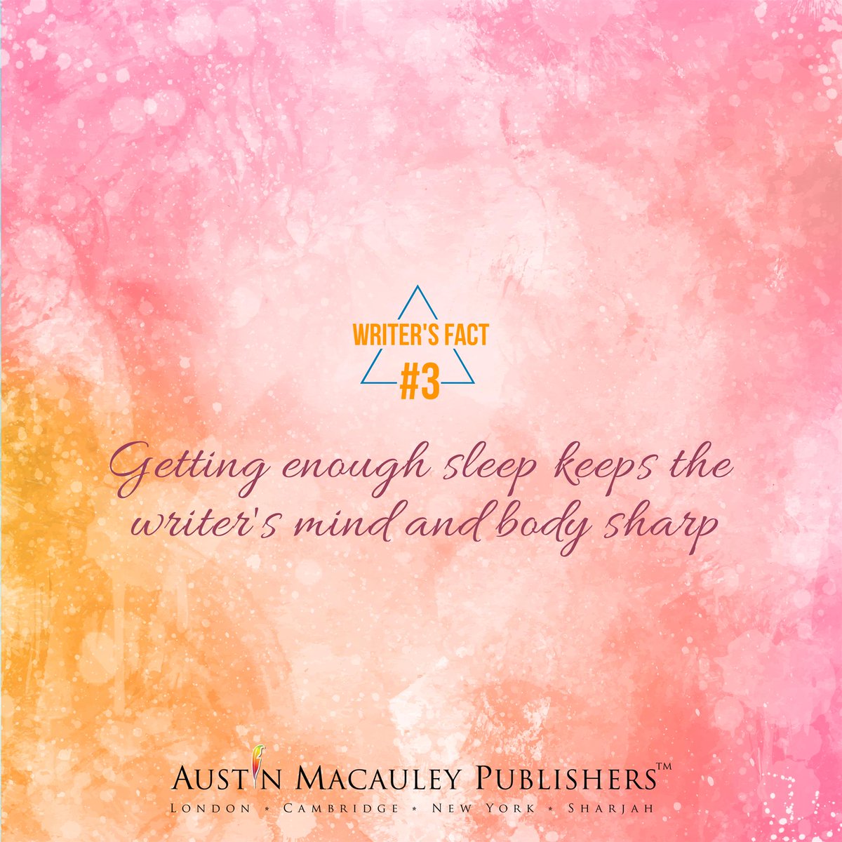 AMPublishersUSA's tweet photo. Writing presents so many levels of challenges, only with a sharp mind can you tackle them.
#AustinMacauley #AuthorFact #WriterFact https://t.co/6o3T3CHRdO