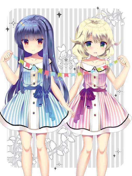 ぷちおそろな雪美とこずえ 