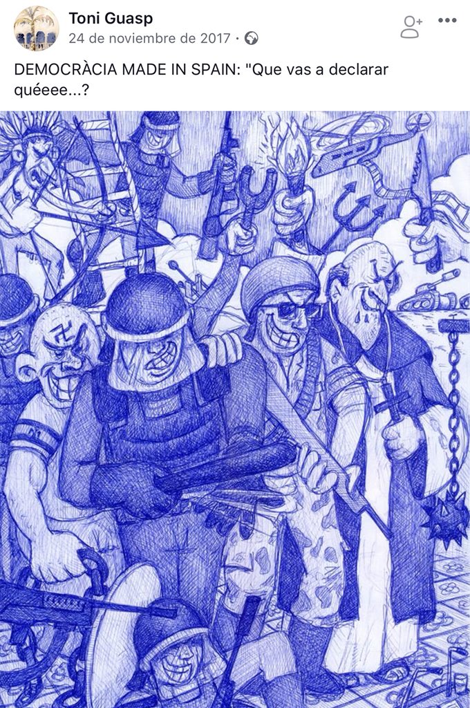 Un profesor separatista de <a href="/lasallevp/">La Salle Valencia-Palma</a> incita al odio a través de las redes sociales 👉 actuabaleares.com/noticia/un-pro…