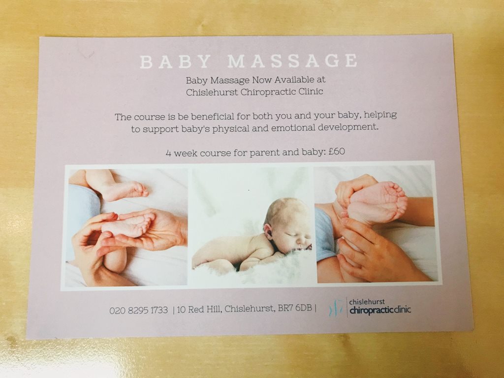ChislehstChiro's tweet photo. *LIMITED SPACES*

Do you have a little one in mind who would benefit wonderfully from our Baby Massage class? 👶🌷

Then give us a call on 02082951733 and book your space on the course today!

#BabyMassage #ChislehurstChiropracticClinic #Wellbeing https://t.co/Ev8zDewHhD