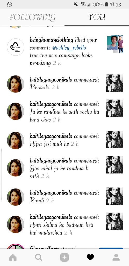 RiaRevealed's tweet photo. This is what ghina khan n her porn watcher fans do... Cheap Ppl with cheap stunts times like this hinas. Paid pr @indiaforums will have no answer..
Times like this hina n her pet dog will shut up n not warns her sick fans.
#IamWithShilpaShinde
#standupforright
#RespectWomen https://t.co/4VDph5q6F2