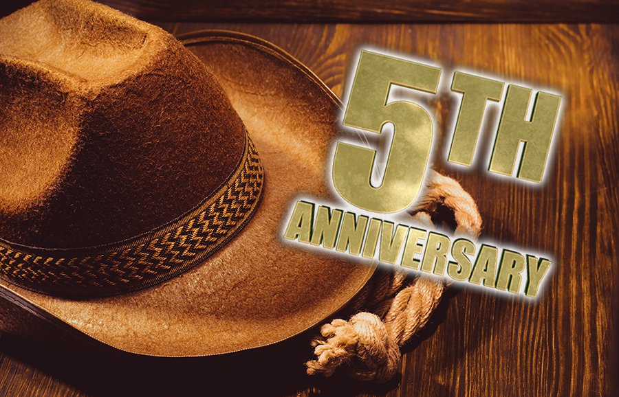 FlyingXSaloon's tweet photo. Mark your calendars June 22-23rd we're celebrating our 5th Anniversary!  Food and Drink specials, as well as discounted apparel! https://t.co/bH129forZB