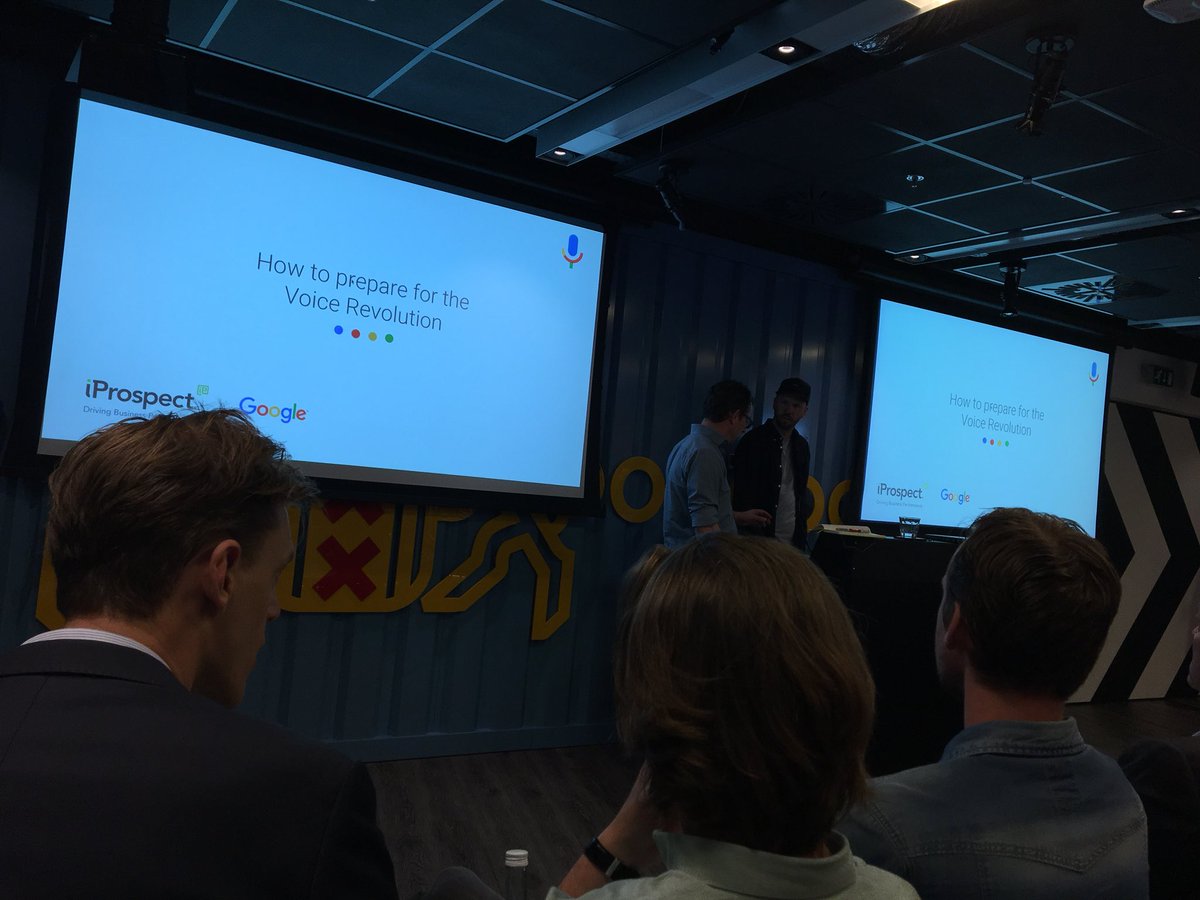 d33ff's tweet photo. ‘Merken gaan voice first ontwikkelen.’ ☕️✅  #kdk18 #GoogleHome #alexa #siri https://t.co/mZBAG3r5E2