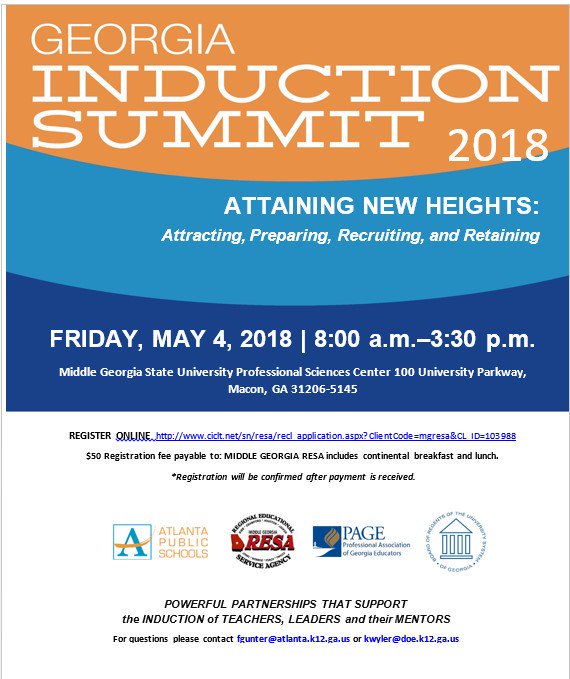 APS TeacherInduction (@apsinducts) on Twitter photo Join us for the 2018 Georgia Induction Summit!
<a href="/kjwyler/">Karen Joy Wyler</a> <a href="/flgunter/">Flavia Gordon-Gunter</a> @Atldepsupt <a href="/RobertsOF_7/">O. Roberts</a> <a href="/Learn2dayCT/">Cheryl Twyman</a> @CREATE_TRP <a href="/APSPartnerships/">APS Partnerships</a> @RayniseSmith <a href="/gbchange/">Gayle Burnett</a> <a href="/KennyShraus/">KennyKraus</a> <a href="/SherelleMinter/">Sherelle Minter</a> @T_N_Ball <a href="/WallineW/">walline williams</a> <a href="/djakana06/">djakana</a> Join us for the 2018 Georgia Induction Summit!
<a href="/kjwyler/">Karen Joy Wyler</a> <a href="/flgunter/">Flavia Gordon-Gunter</a> @Atldepsupt <a href="/RobertsOF_7/">O. Roberts</a> <a href="/Learn2dayCT/">Cheryl Twyman</a> @CREATE_TRP <a href="/APSPartnerships/">APS Partnerships</a> @RayniseSmith <a href="/gbchange/">Gayle Burnett</a> <a href="/KennyShraus/">KennyKraus</a> <a href="/SherelleMinter/">Sherelle Minter</a> @T_N_Ball <a href="/WallineW/">walline williams</a> <a href="/djakana06/">djakana</a>