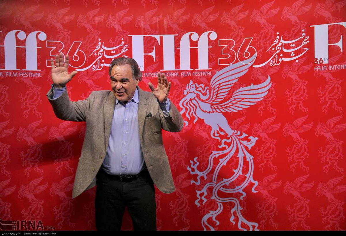 Iran's tweet photo. Director @TheOliverStone reportedly in Iran for movie festival

#Iran #Fiff36 #Fiff @FajrFest

https://t.co/8X6QtIDdn4 https://t.co/oKmtNtBtOh