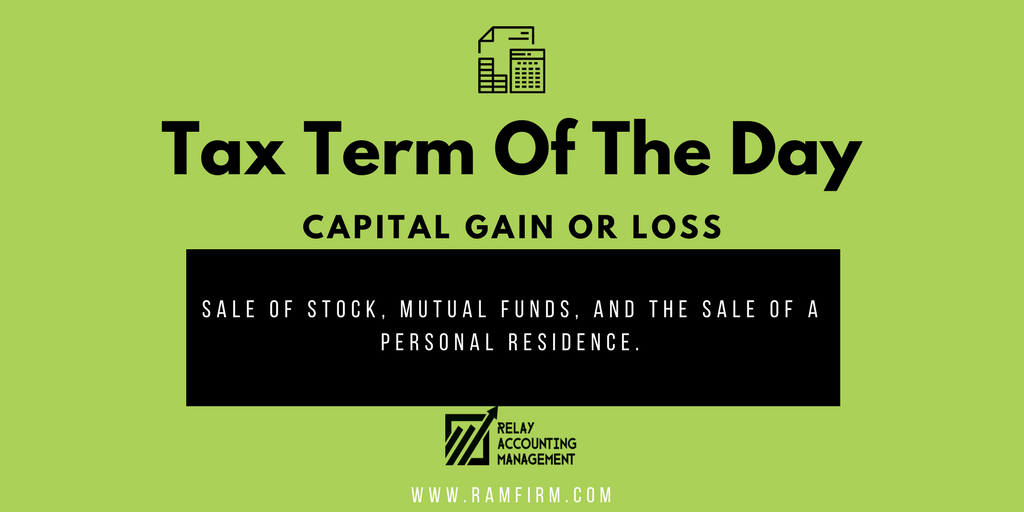 TheRAMFirm's tweet photo. If only #capitalgain and #capitalloss were as easy as they are explained in today's #TaxTermOfTheDay. 

#TheRAMFirm #Accounting #Taxes #TTOTD https://t.co/nexJg4a0Ap