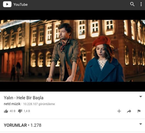 yboz10's tweet photo. Yalın'ın en son yayınladığı video klibi Hele Bir Başla #netdmüzik'te 10 Milyon izlenmeyi aştı!!! 🙌🔊🔊 #HeleBirBaşla https://t.co/1naxZx6CLW