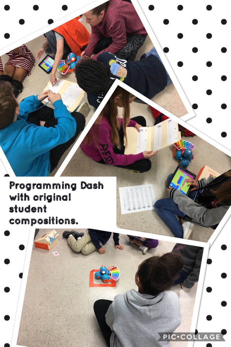 Musical fun with <a href="/HawksNestSTEAM/">Hawks Nest STEAM</a> Ss as they program <a href="/WonderWorkshop/">Wonder Workshop</a> dash xylophone. #gcsk12