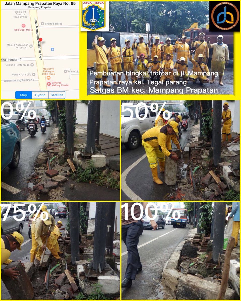 SDBMmampang's tweet photo. 1. Kegiatan Satgas BM kec.mampang prapatan #timkuning @binamargajaksel @BinaMargaDKI @DinasPemel @aniesbaswedan @sandiuno https://t.co/KcbmeP54qn