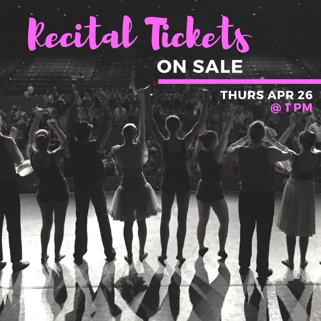 Mark Your Calendars! Recital Tickets go on sale Thurs April 26 @ 1PM. Limit of 7 tickets per family until May 7th. Instructions will be emailed out, so keep your eye on your inbox! #IRDance #IRDanceShow18 #DanceRecital