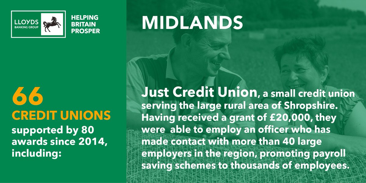 LBGAmbMidlands's tweet photo. Delighted to hear @LCUsavingsloans has been awarded a share of the £1m @LBGNews #CreditUnions Development Fund &amp; can continue the great work they do supporting #Midlands communities #LBGGrant17 #HelpingBritainProsper https://t.co/2luhZtJvFs