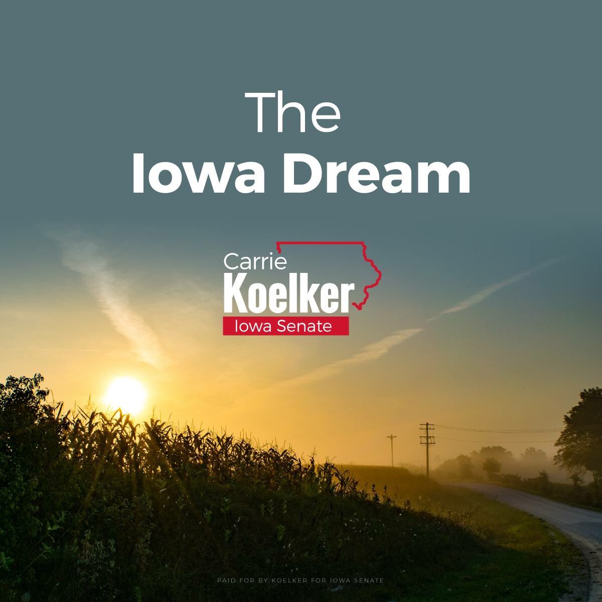 CarrieKoelkerIA's tweet photo. I am inspired to promote Iowa as a great place to live, work, travel, and raise a family. https://t.co/eY5em1Ufwv