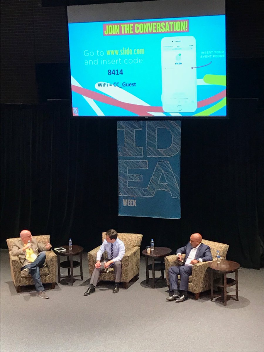 RichCarlton11's tweet photo. Kicking off #IdeaWeek listening to @tgraham27 and @PeteButtigieg - two great innovative leaders in our Region https://t.co/Hm4q7U7BDG