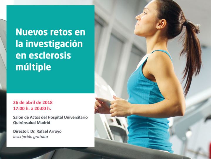 Los nuevos retos en la investigación de la esclerosis múltiple serán los protagonistas en una interesante jornada que pone en marcha <a href="/quironsalud/">quirónsalud</a>. 

Inscríbete, <a href="/CienciasSaludUE/">Ciencias Salud UE</a> ▶️ bit.ly/2K6OX4k