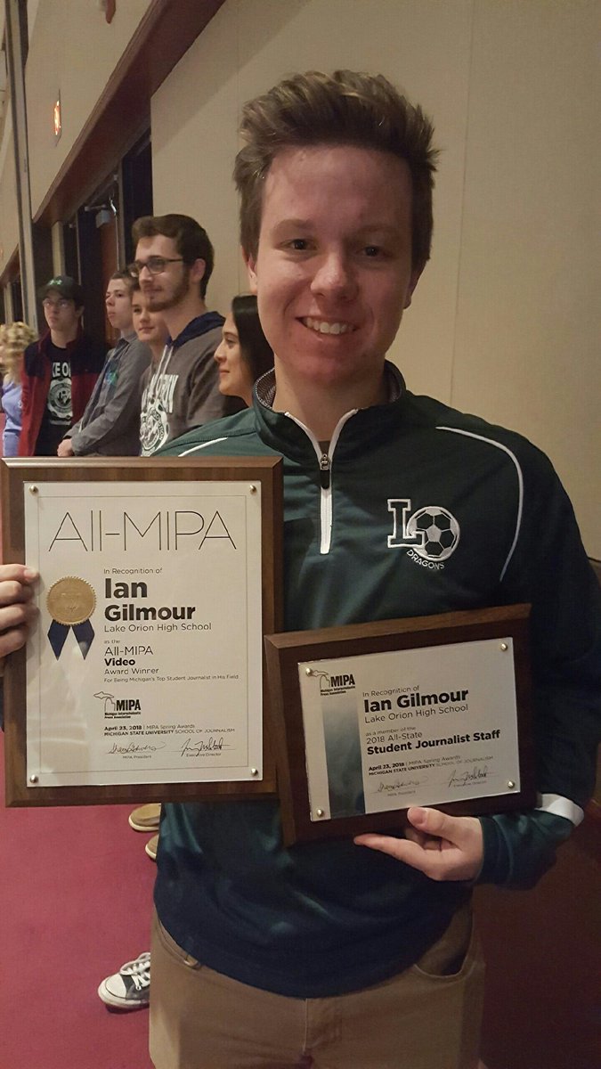 The 2018 All-MIPA Video Journalist is our very own Ian Gilmour!