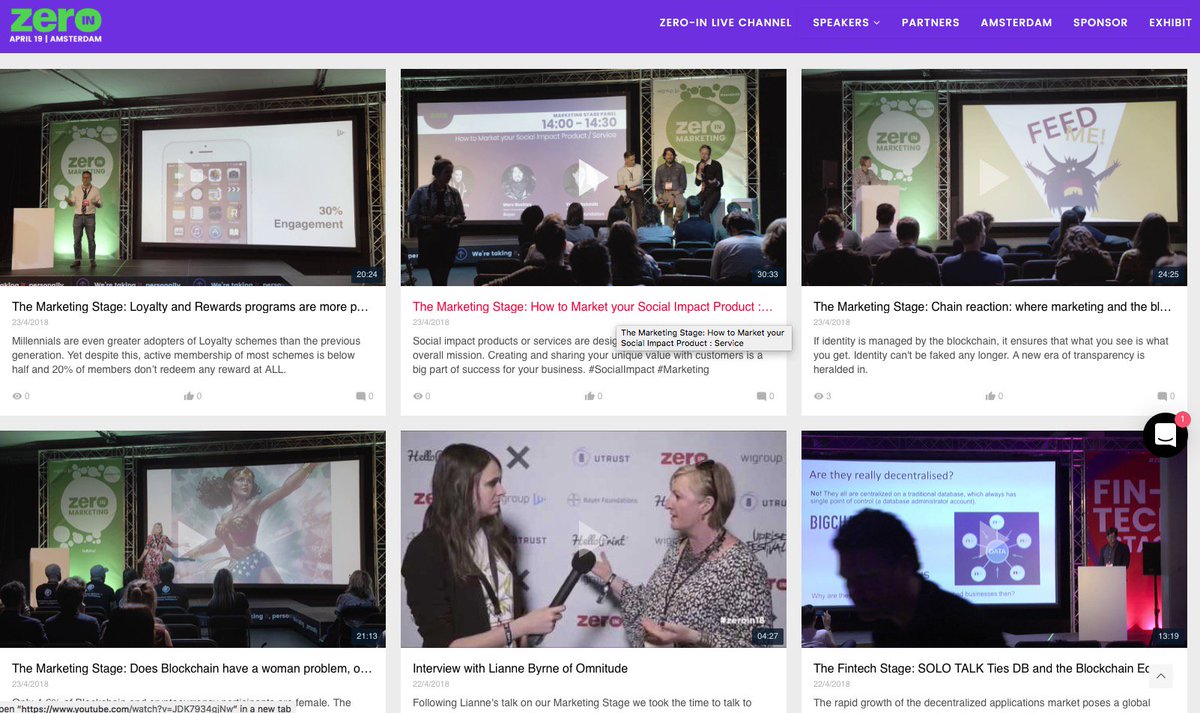 ZeroInConf's tweet photo. Interviews and panels and talks and excitement!
Weren't able to make the launch conference in Amsterdam? Check out our videos of each session on our LIVE Channel for #zeroin18
https://t.co/4E4Qg0AYdl https://t.co/Gk7AdGoS5u