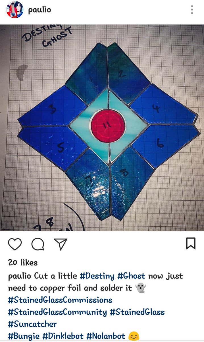 Be11eBunny's tweet photo. Check out this super cute Ghost suncatcher by Instagram user "Paulio"

#destinythegame https://t.co/kuktaaNS3Q