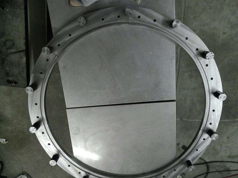 Pronello_Sport's tweet photo. Calibre de ajuste para álabes de inconel, de turbina de generación de energía de ciclo combinado. Empresa Sulzer,  montada a partir de 7 sectores ensamblados. Alta precisión. https://t.co/VBaYssLCID