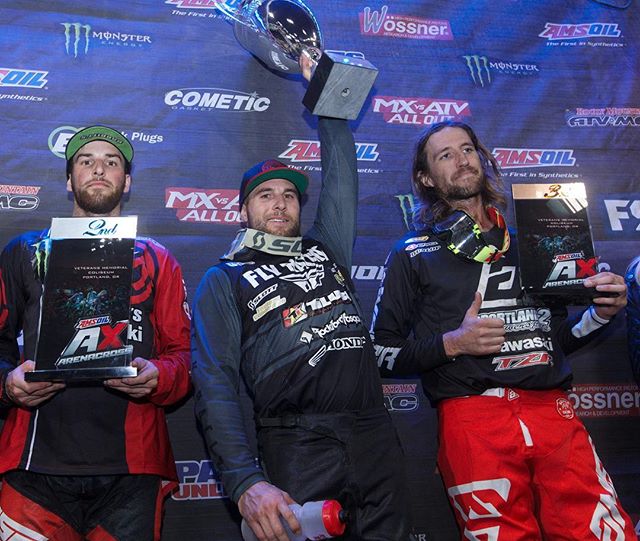 PartsUnlimited1's tweet photo. Repost: Sat night's top 3 250AX finishers in Portland! @cblose with the win, @jacob_hayess 2nd and @travis_sewell 3rd #AMSOILAX #axonfox π·: @arenacross #PartsUnlimited #WeSupportTheSport https://t.co/Irf0MdqOcN